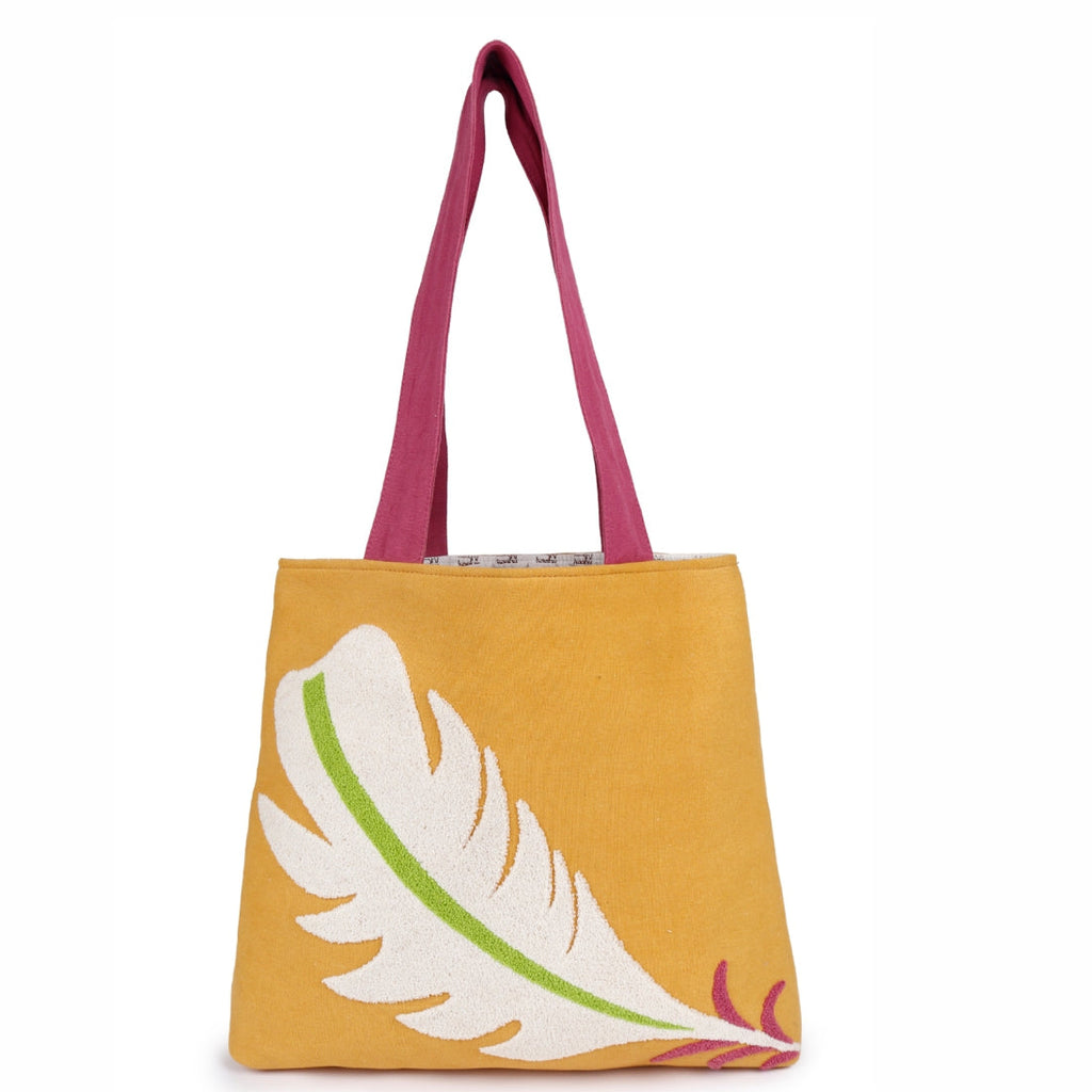 ASTRID Mustard  Cotton Canvas  shoulder bag