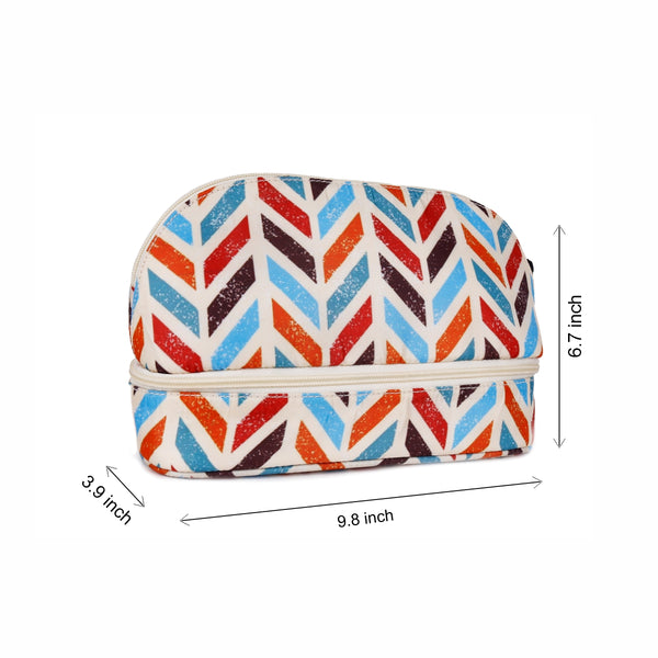 ASTRID Multi colour  Polyester Makeup/Travel Pouch