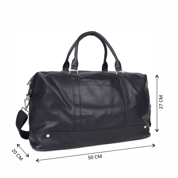 ASTRID PU BLACK COLOR LUGUAGE BAG MEDIUM SIZE