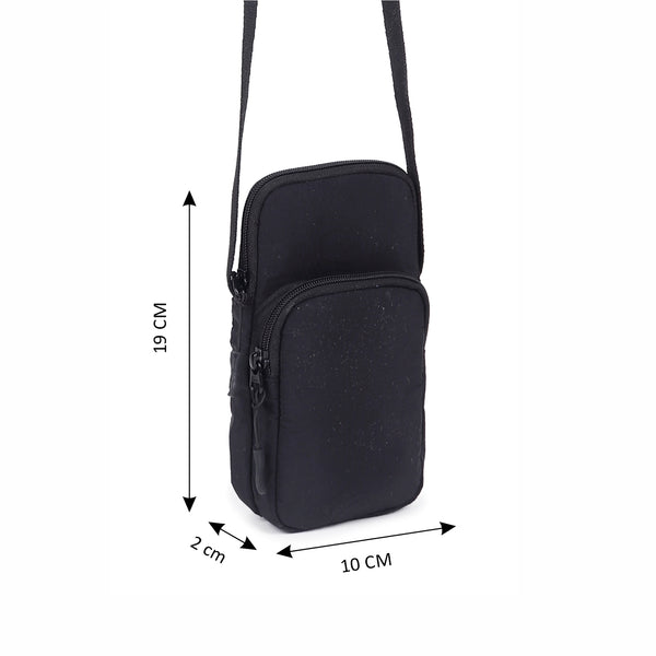 ASTRID High Quality  Polyester Fabric Material  Mobile Sling  Bag.