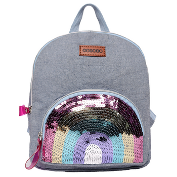 Washed Denim Girls / Kids Backpack Small Size