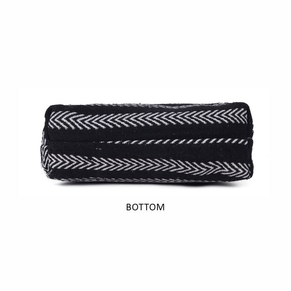 ASTRID Multi Colour Dhurry Fabric Cross body Sling/Travel Pouch With rope Handle