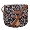 Polyester Fabric With Flap Crossbody Sling/Travel Pouch With  Pu Handle