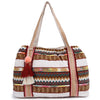 ASTRID Multi Color Tote Bags With Webbing  Handle Highlighted with PomPom lace,Beautiful Hanging Tassel