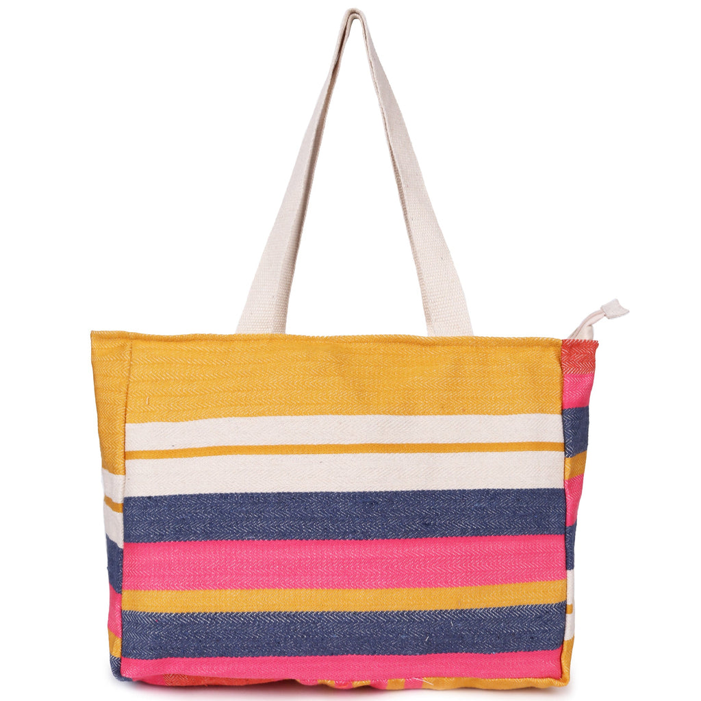 ASTRID Multi Color Tote Bags With webbing Handle