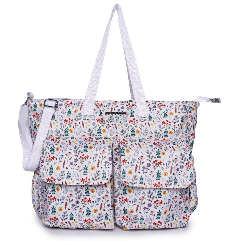 ASTRID Printed Baby Diaper Bag for Mother for Travelling with Mat