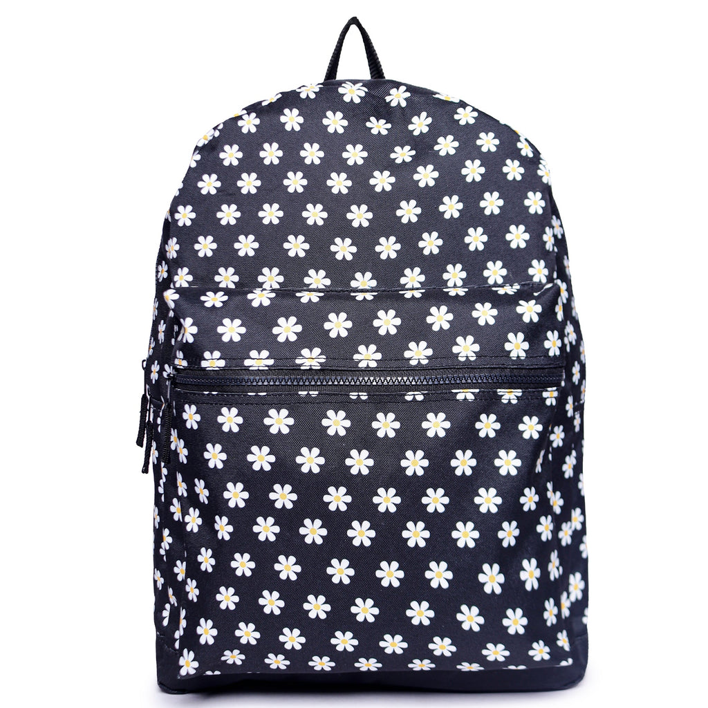 ASTRID Black/White Check Backpack Large Size