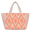 Peach Color Handloom Bags With Cotton Webbing  Handle And Beautiful .