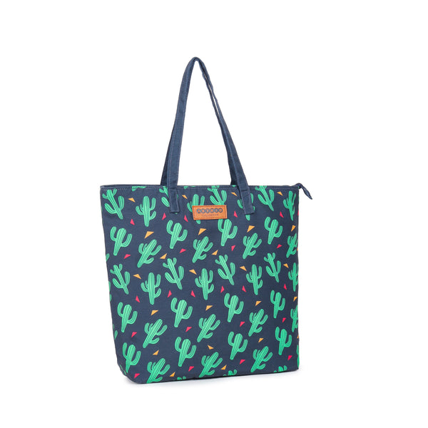 ASTRID  Black color printed Tote Bags