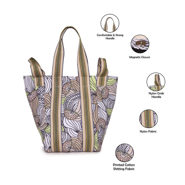 ASTRID Multi Shopper Bags With Webbing  Handle