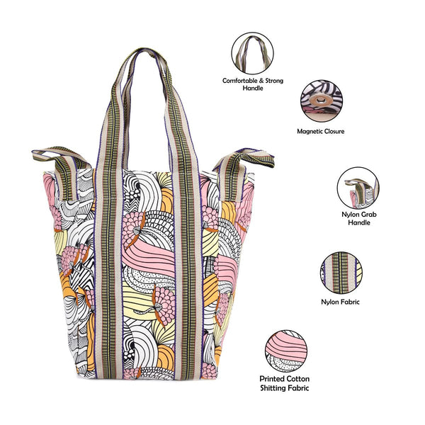 ASTRID Multi Shopper Bags With Webbing  Handle