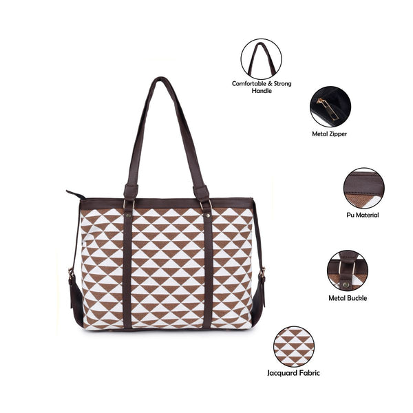 ASTRID Multi Color Tote Bags With PVC  Handle