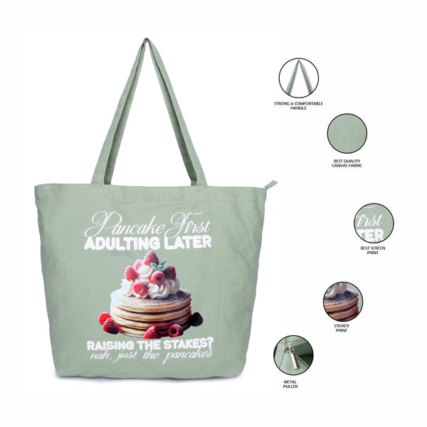 ASTRID DTF Print Cotton Canvas  shoulder bag