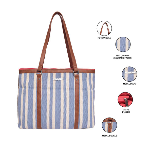 Multi Color Shopper Bags With Pu Handle