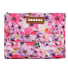 Multi Colour Flower Printed Accordian Makeup/Travel Pouch With Carry Handle