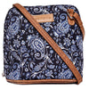 Navy Color  Print Womens Sling Bag Medium Size