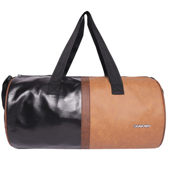 Pu Duffle Bag With Nylon Webbing Shoulder Handle
