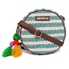 Natural/Green Round Sling Bag