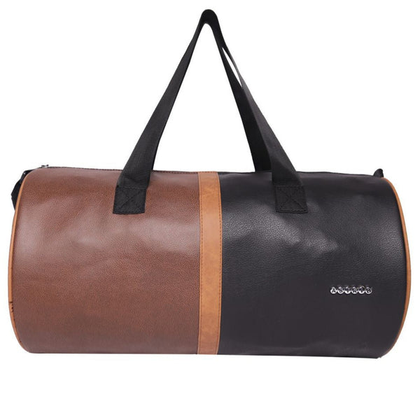 Pu Duffle Bag With Nylon Webbing Shoulder Handle