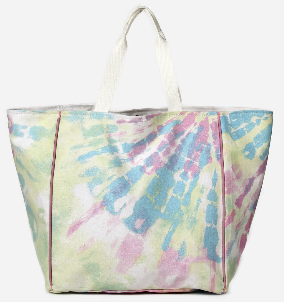 Women Multi Tie Dye Print Oversized Shopper Bag