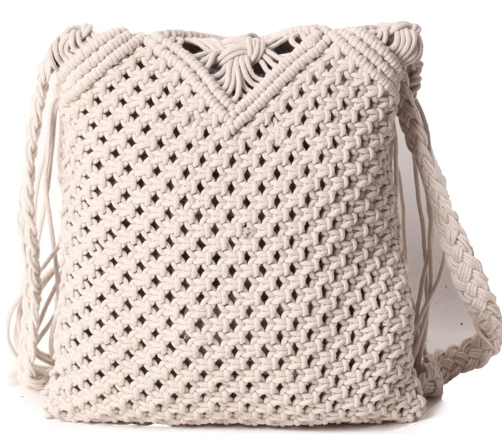 Women's Macrame Bag, Crochet Crossbody Bag, Handmade Macrame Bag | eBay