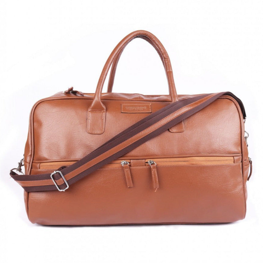 Pu Brown Color Luggage Bag Medium Size