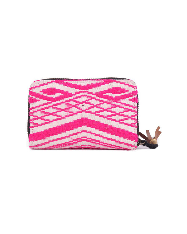Pink Dhurry Coin Clutch