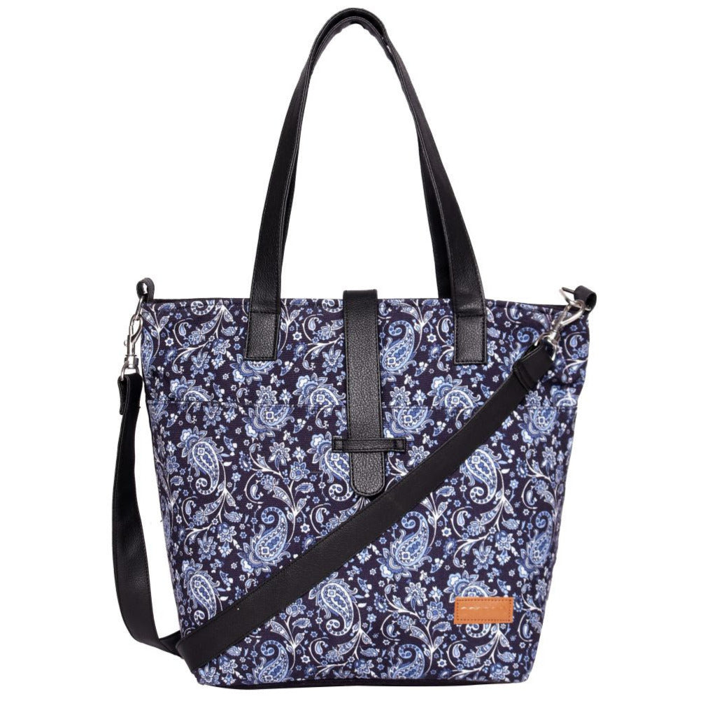 Womens Navy Blue Shopper Bag