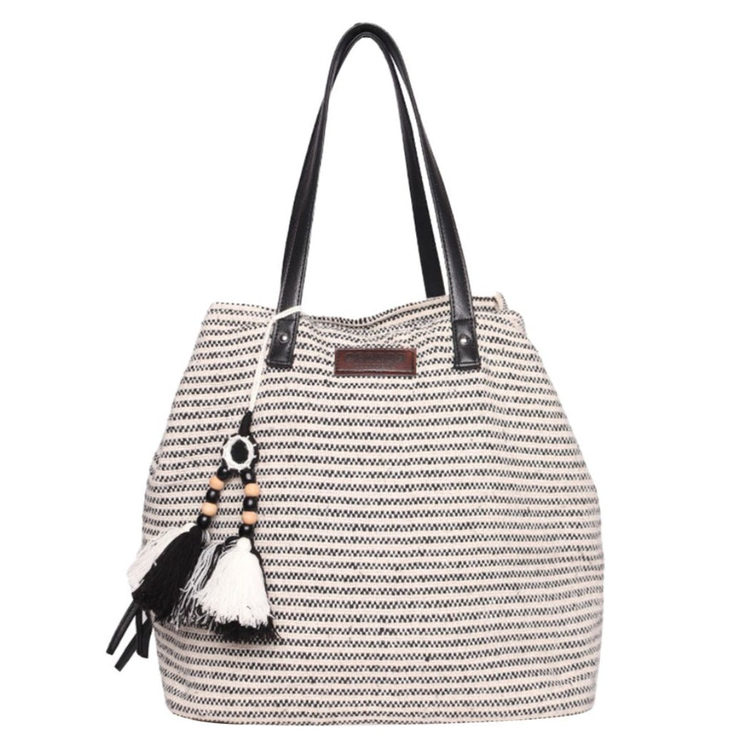 Shopper bag with dual compartment | MANGO