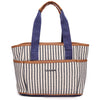 Navy Stripe Dhurry With Nylon Webbing Handle