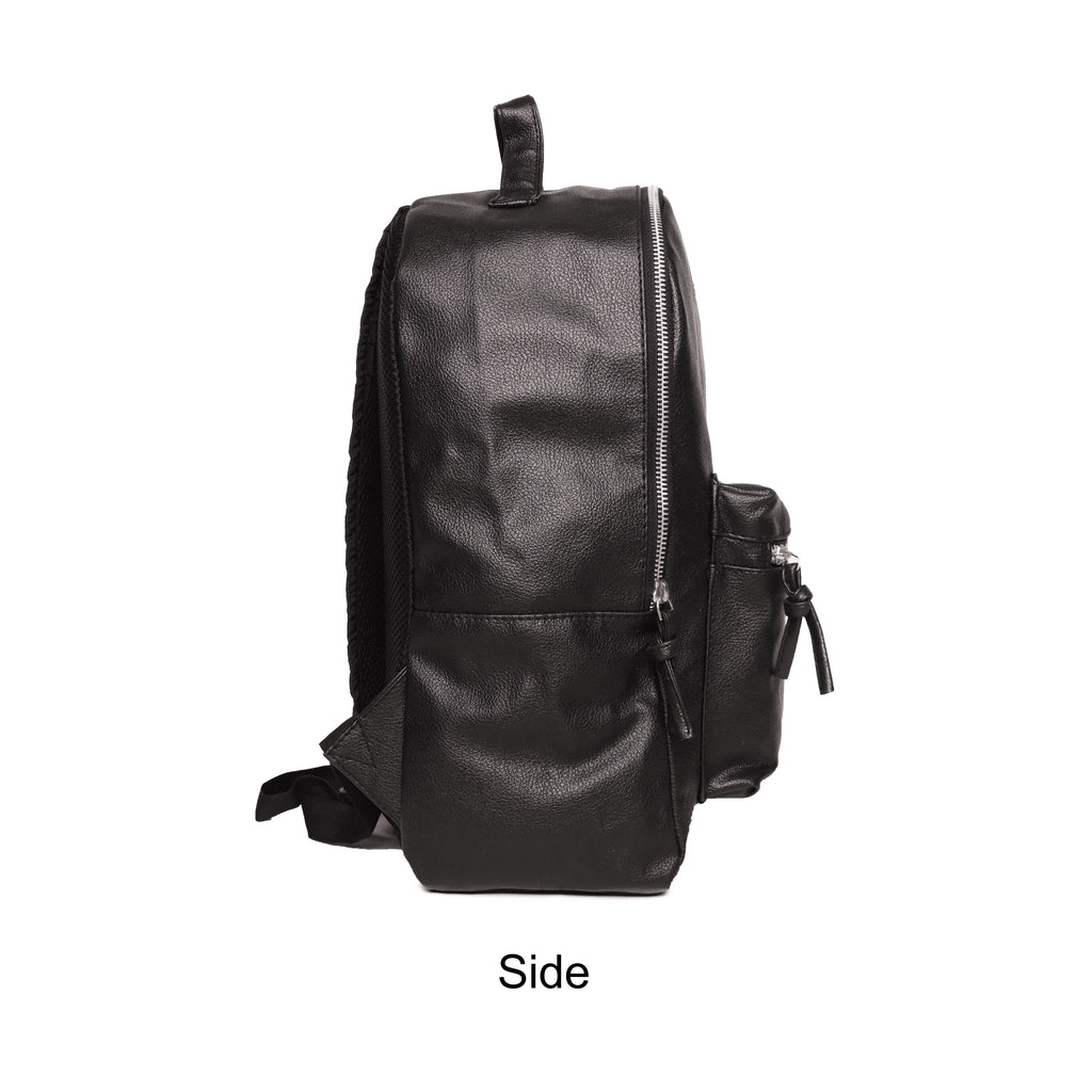 Medium size hot sale black backpack