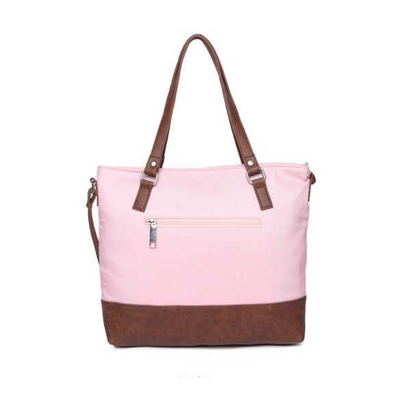 Baby Pink Shopper Bag,Pu Handle