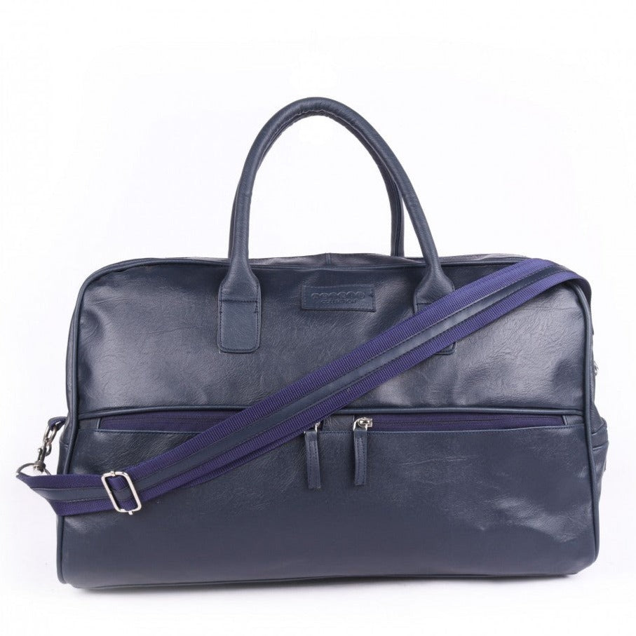 Pu Blue Color Luguage Bag Medium Size
