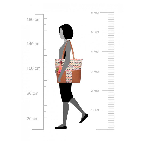 Womens Tote Bag Medium Size With Beautiful Tassel